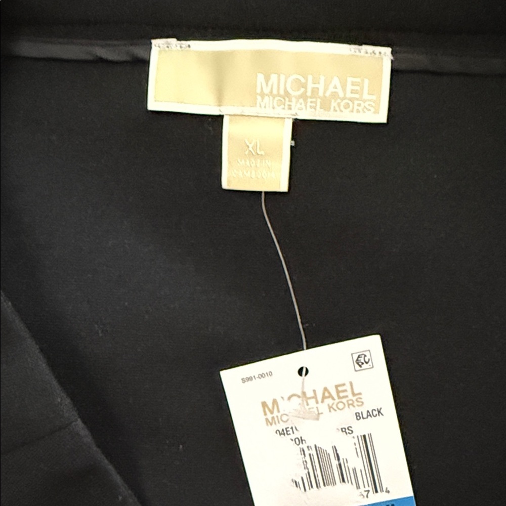 Michael Kors Black Mini Skirt with Ruffle Hem - Picture 2 of 5